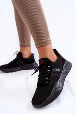 Discount Big Star Shoes Damskie Sneakersy Memory Foam System Big Star KK274345 Czarne