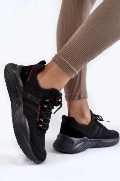 Discount Big Star Shoes Damskie Sneakersy Memory Foam System Big Star KK274345 Czarne