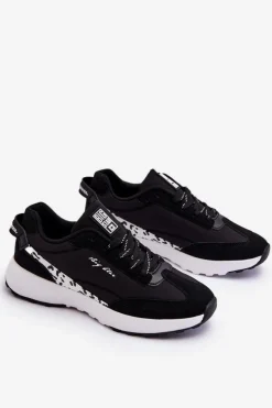 Sale Big Star Shoes Damskie Sneakersy Memory Foam System Big Star LL274956 Czarne