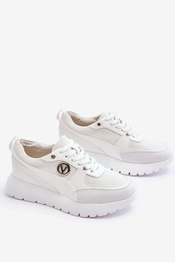 Damskie Buty damskie Vinceza Damskie Sneakersy Na Platformie Białe Chana