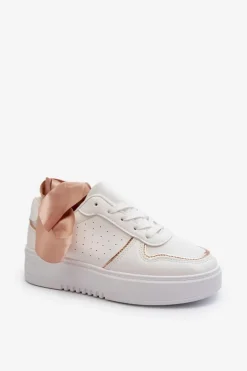 New Boto Damskie Sneakersy Na Platformie Białe Tessama