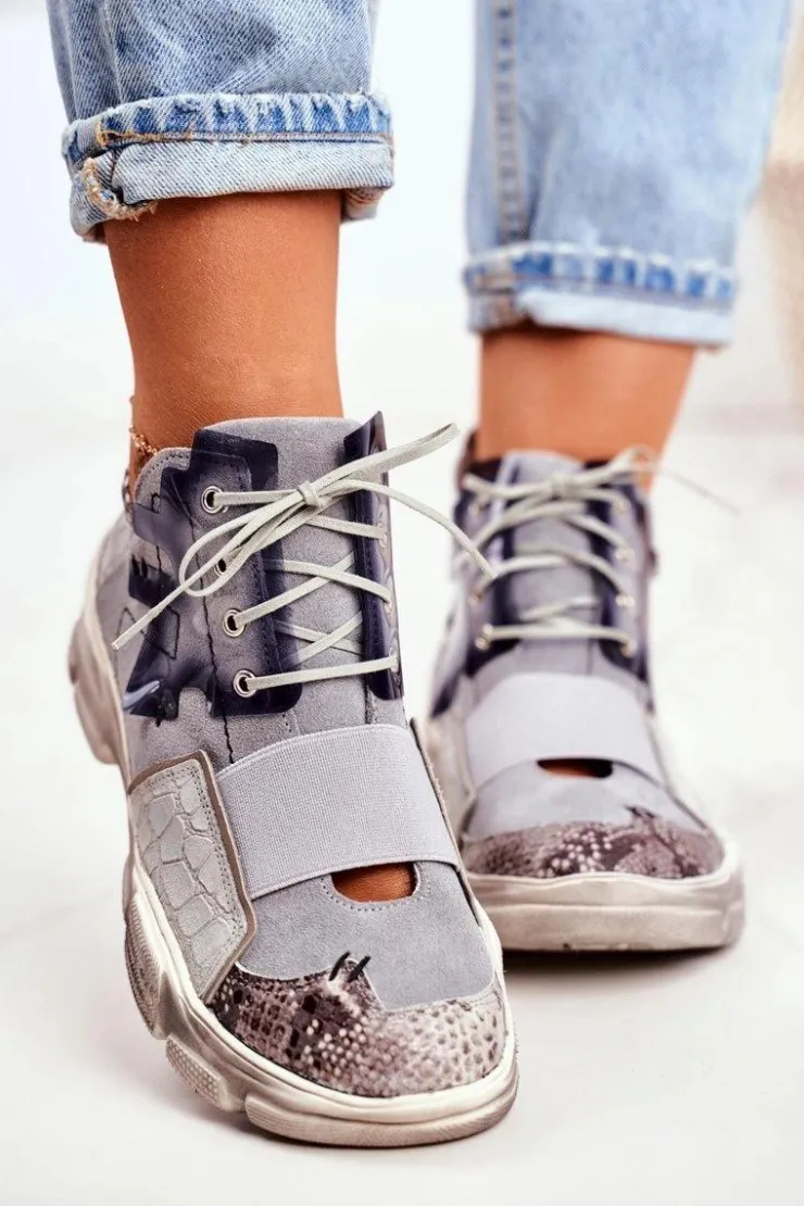 Damskie Maciejka Damskie Sneakersy Skórzane 04423-13