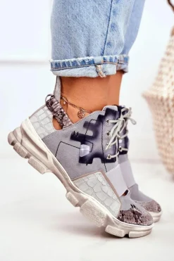 Damskie Maciejka Damskie Sneakersy Skórzane 04423-13