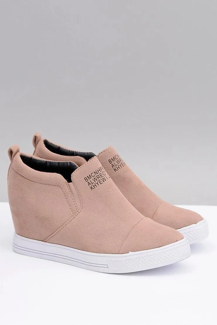 Boto Sneakersy Damskie*Damskie Snekersy Trampki Lu Boo Wsuwane Beżowe Kaori