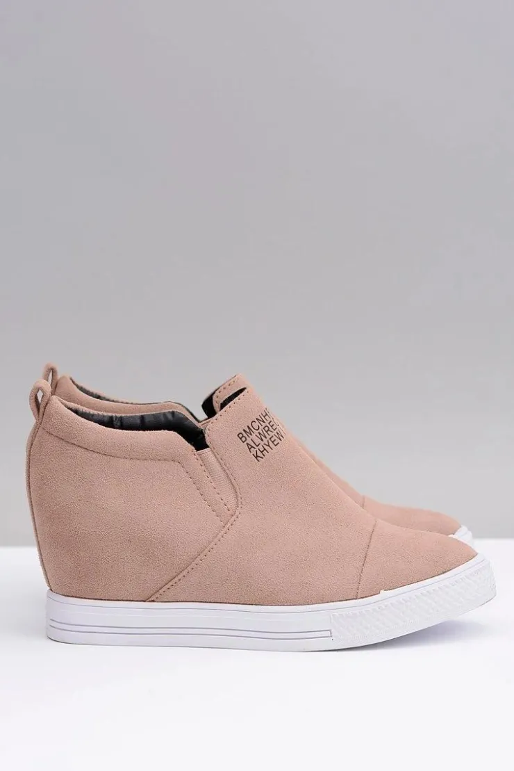 Boto Sneakersy Damskie*Damskie Snekersy Trampki Lu Boo Wsuwane Beżowe Kaori