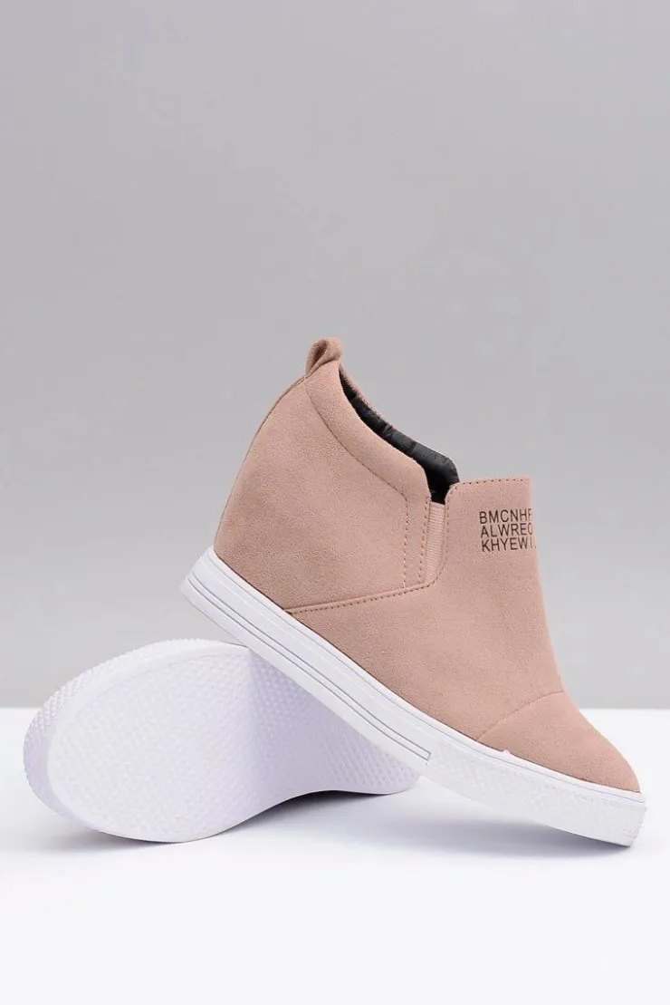 Boto Sneakersy Damskie*Damskie Snekersy Trampki Lu Boo Wsuwane Beżowe Kaori