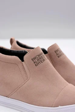 Boto Sneakersy Damskie*Damskie Snekersy Trampki Lu Boo Wsuwane Beżowe Kaori