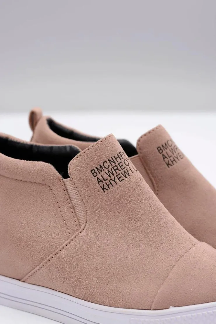 Boto Sneakersy Damskie*Damskie Snekersy Trampki Lu Boo Wsuwane Beżowe Kaori