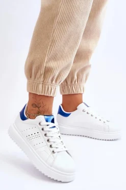 Damskie Boto Damskie Sportowe Buty Biało-Niebieskie Be First!