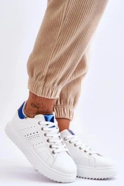 Damskie Boto Damskie Sportowe Buty Biało-Niebieskie Be First!