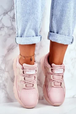 Discount Big Star Shoes Damskie Sportowe Buty Big Star Różowe GG274637