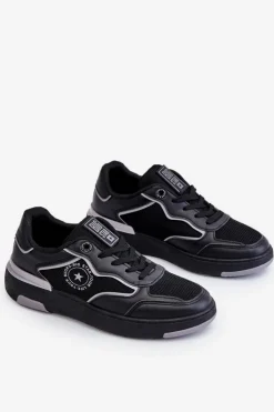 Sale Big Star Shoes Damskie Sportowe Buty Big Star LL274443 Czarno-Szare