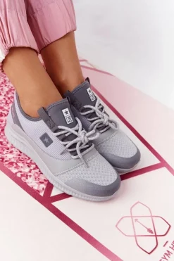 Damskie Evento Damskie Sportowe Buty Comfort Foam Szare The Best