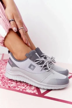 Damskie Evento Damskie Sportowe Buty Comfort Foam Szare The Best