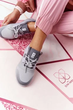 Damskie Evento Damskie Sportowe Buty Comfort Foam Szare The Best