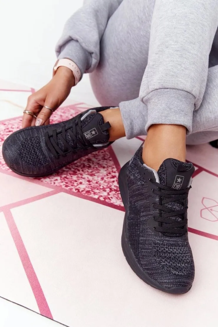 Damskie Evento Damskie Sportowe Buty Comfort Foam Czarne Long Distance