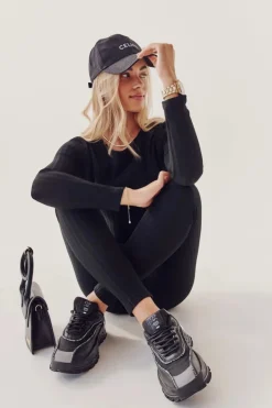 Discount Cross Jeans Damskie Sportowe Buty II2R4018C Czarne Czarny