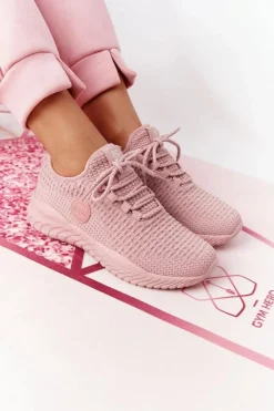 Online Big Star Shoes Damskie Sportowe Buty Memory Foam Big Star HH274299 Różowe