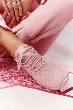 Online Big Star Shoes Damskie Sportowe Buty Memory Foam Big Star HH274299 Różowe