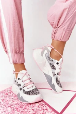 New Big Star Shoes Damskie Sportowe Buty Memory Foam Big Star HH274326 Białe