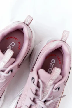 Hot Big Star Shoes Damskie Sportowe Buty Memory Foam Big Star HH274258 Fioletowe