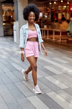 Hot Big Star Shoes Damskie Sportowe Buty Memory Foam Big Star HH274258 Fioletowe