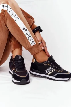 Online Big Star Shoes Damskie Sportowe Buty Memory Foam Big Star HH274272 Czarne