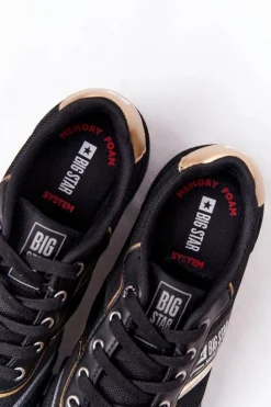 Online Big Star Shoes Damskie Sportowe Buty Memory Foam Big Star HH274272 Czarne