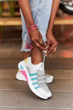 Discount Big Star Shoes Damskie Sportowe Buty Memory Foam Big Star HH274531 Biało-Szare