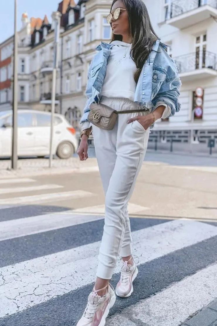 Damskie Big Star Shoes Damskie Sportowe Buty Memory Foam Big Star HH274811 Różowe