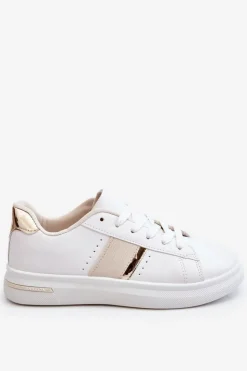 Clearance Boto Damskie Sportowe Buty Na Platformie Białe Soris