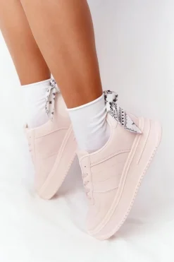 Boto Buty Sportowe Na Platformie*Damskie Sportowe Buty Na Platformie Różowe This Is Me