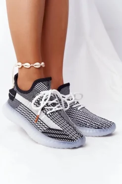 Discount Boto Damskie Sportowe Buty Na Gumowej Podeszwie Czarne Freestyler