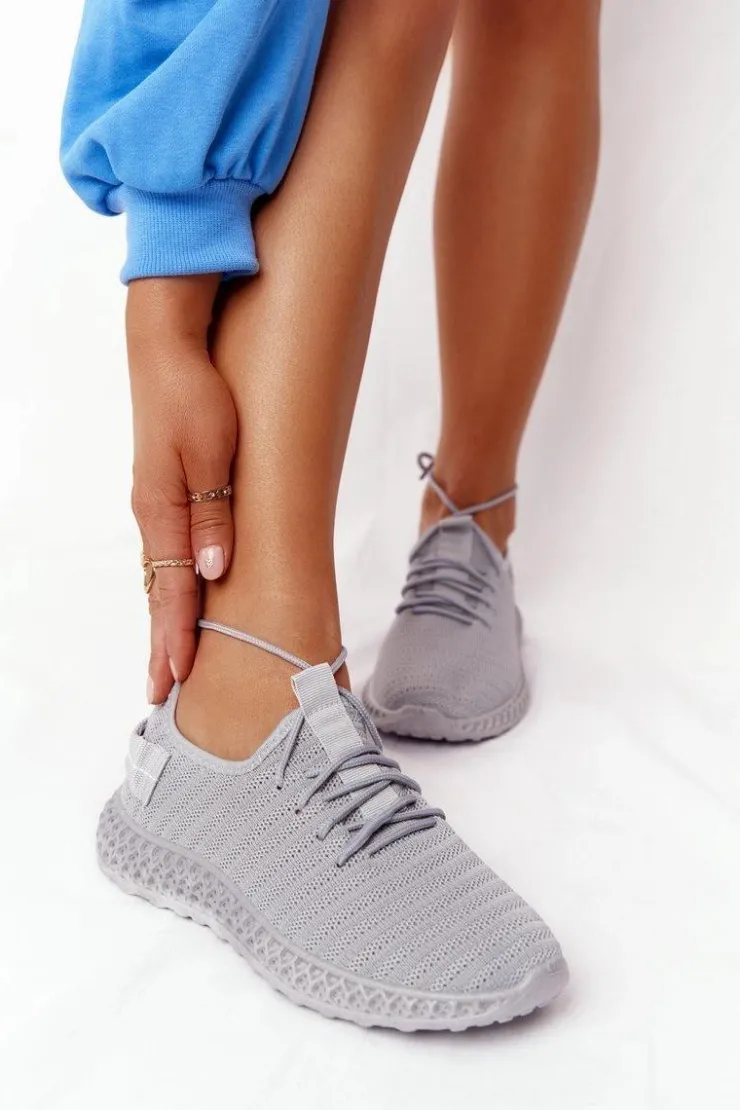 Damskie Boto Damskie Sportowe Buty Slip-on Szare Do It