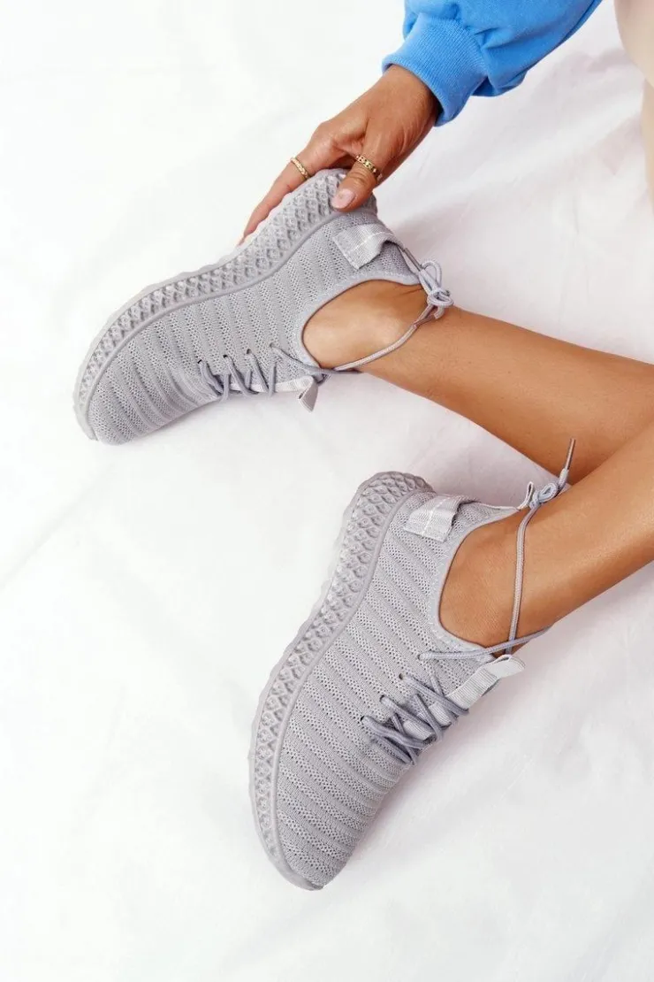 Damskie Boto Damskie Sportowe Buty Slip-on Szare Do It