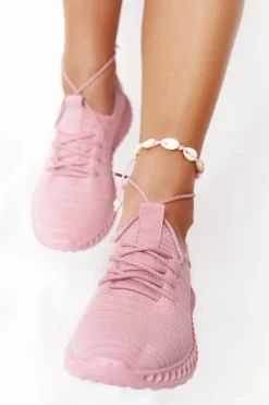 Boto Damskie Sportowe Buty Slip-on Różowe Do It