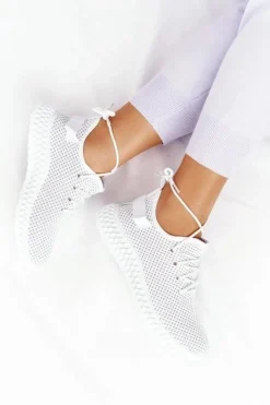 Damskie Boto Damskie Sportowe Buty Slip-on Białe Run Away