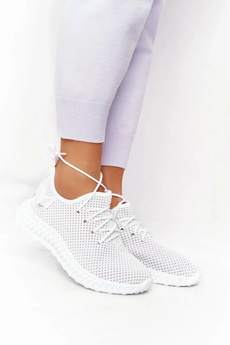 Damskie Boto Damskie Sportowe Buty Slip-on Białe Run Away