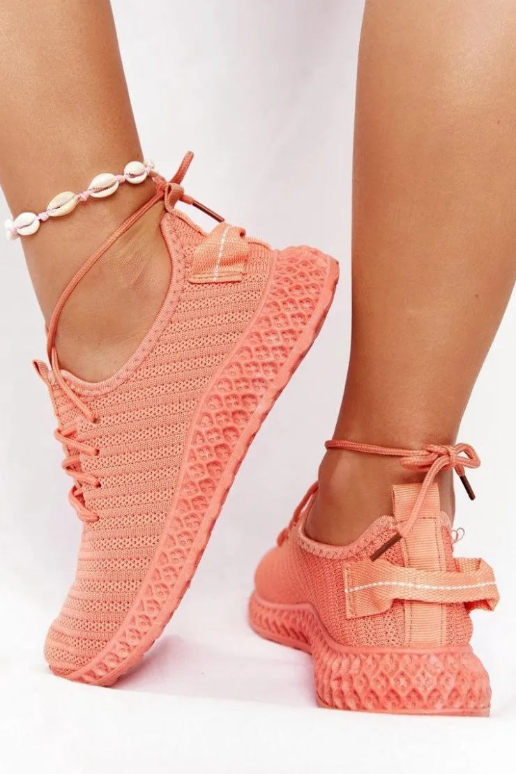 Hot Boto Damskie Sportowe Buty Slip-on Koralowe Do It