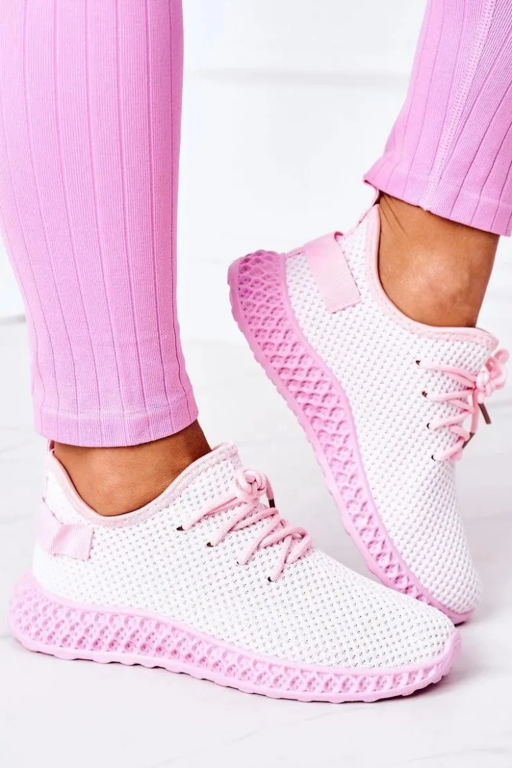 Damskie Boto Damskie Sportowe Buty Slip-on Jasnoróżowe Run Away