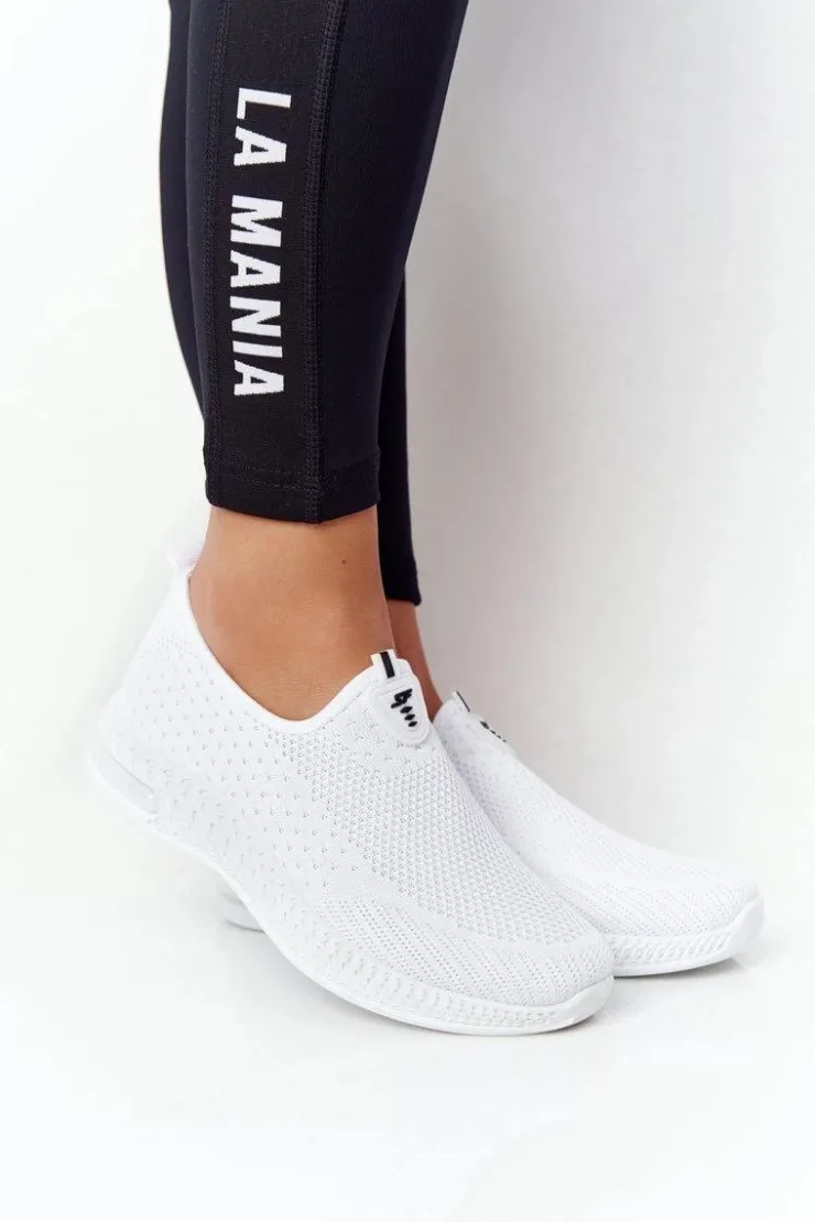 Damskie Boto Damskie Sportowe Buty Slip-on Białe Be Stretchy