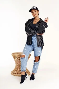 Big Star Shoes Trampki Damskie Slip-On|Trampki Damskie Big Star*Damskie Sportowe Buty Slip-on Memory Foam System Big Star FF274890 Czarne