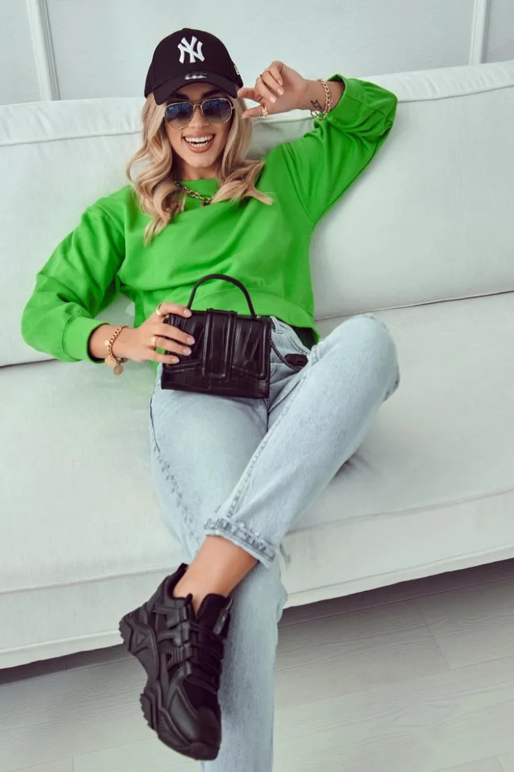 Outlet Evento Damskie Sportowe Buty Sneakersy Czarne Daren