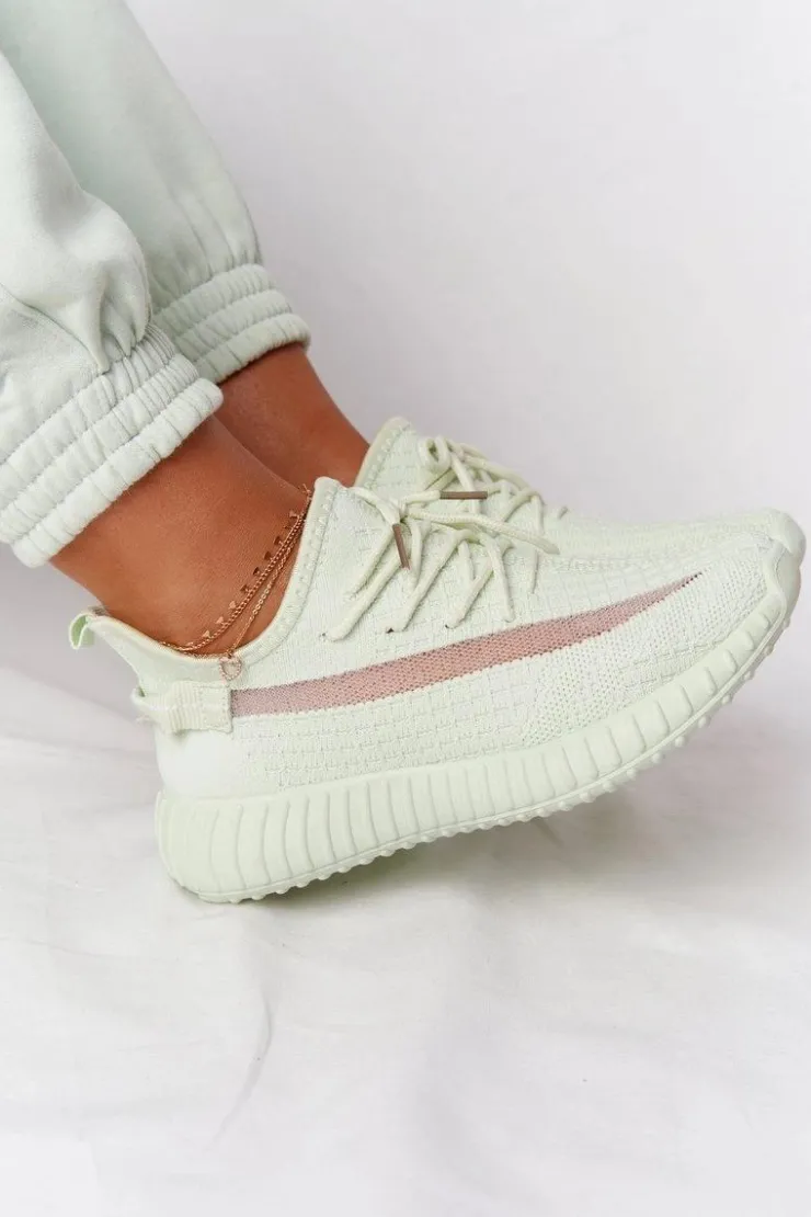 Boto Buty Sportowe Na Platformie*Damskie Sportowe Buty Sneakersy Jasnozielone Amazing