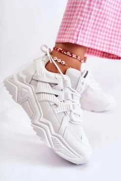 Evento Sneakersy Damskie*Damskie Sportowe Buty Sneakersy Białe Daren