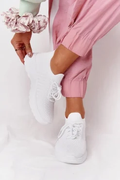 Boto Damskie Sportowe Buty Sneakersy Białe Ruler