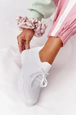 Boto Damskie Sportowe Buty Sneakersy Białe Ruler