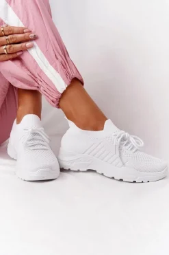 Boto Damskie Sportowe Buty Sneakersy Białe Ruler