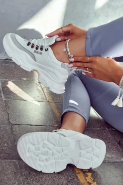 Big Star Shoes Buty Sportowe Big Star|Sneakersy Damskie*Damskie Sportowe Buty Sneakersy Big Star JJ274A220 Białe