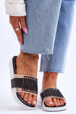 Damskie Boto Damskie Sportowe Klapki Czarne Sunrise